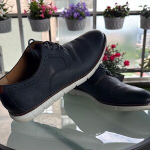 Men's Classic Navy Leather Shoes